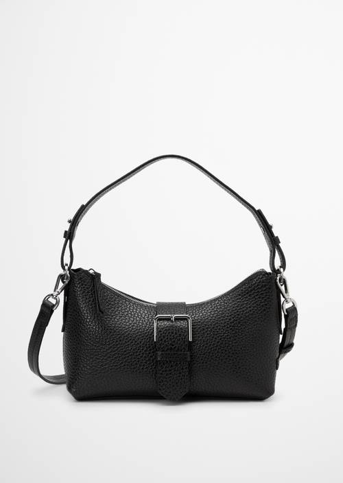 Binna Medium Shoulder Bag Black in front view