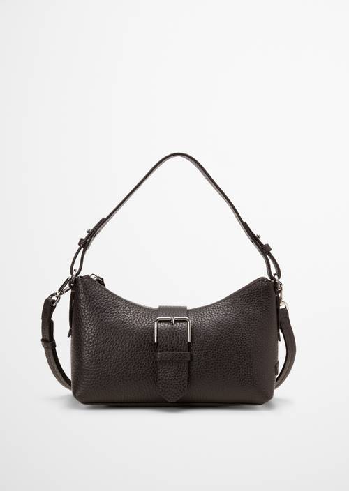 Binna Medium Shoulder Bag Burnt Coffee in front view