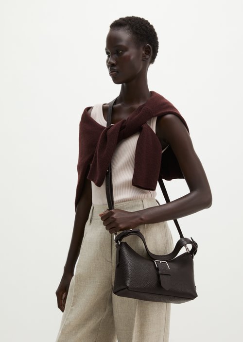 Binna Medium Shoulder Bag — Burnt Coffee