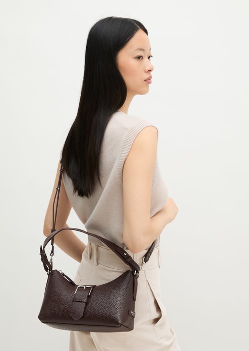 Binna Medium Shoulder Bag — Black Cherry