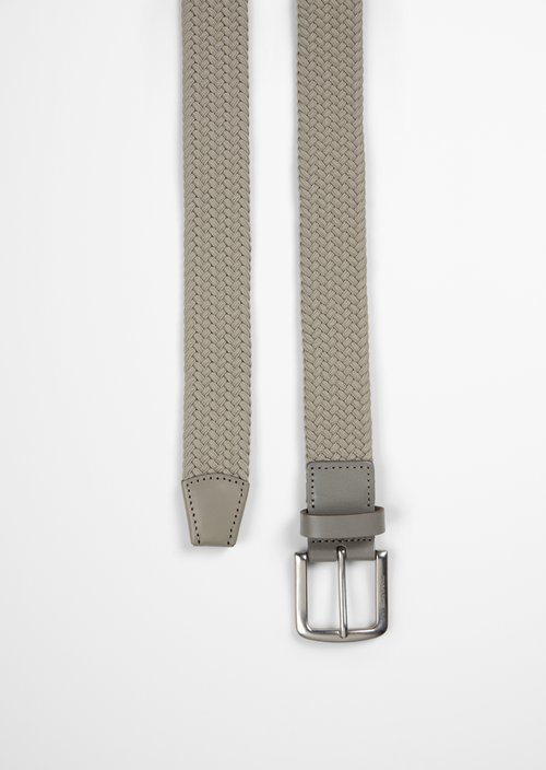 Braided Belt, Model Max — Driftwood Haze