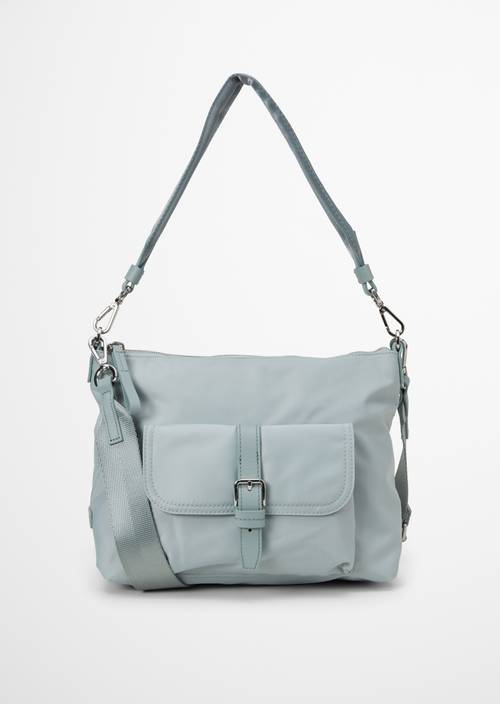 Hobo Bag Model Caren Glacial Blue in Frontalansicht