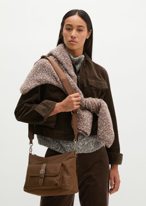 Caren Hobo Bag — Dark Walnut