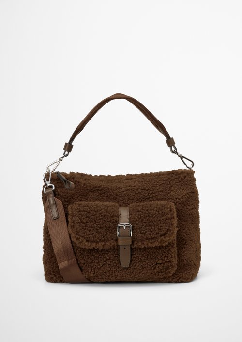 Caren Small Shoulder Bag — Dark Walnut