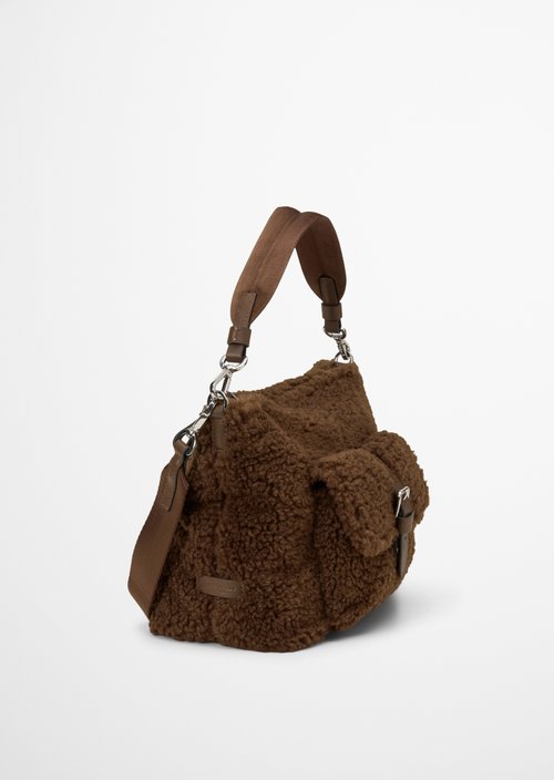 Caren Small Shoulder Bag — Dark Walnut
