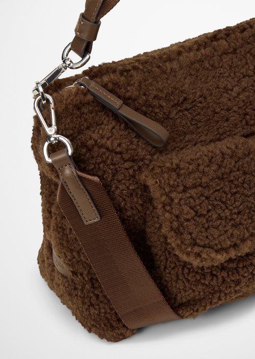 Caren Small Shoulder Bag — Dark Walnut