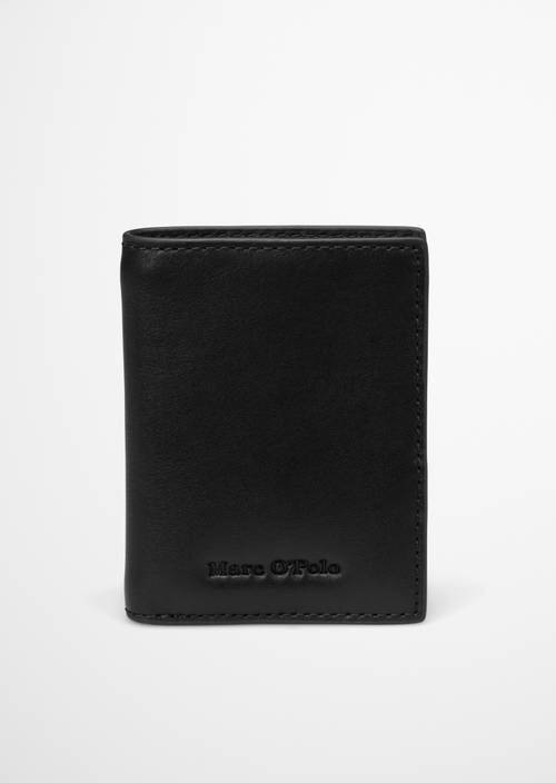 Maxi Fold-Over Wallet Black in front view