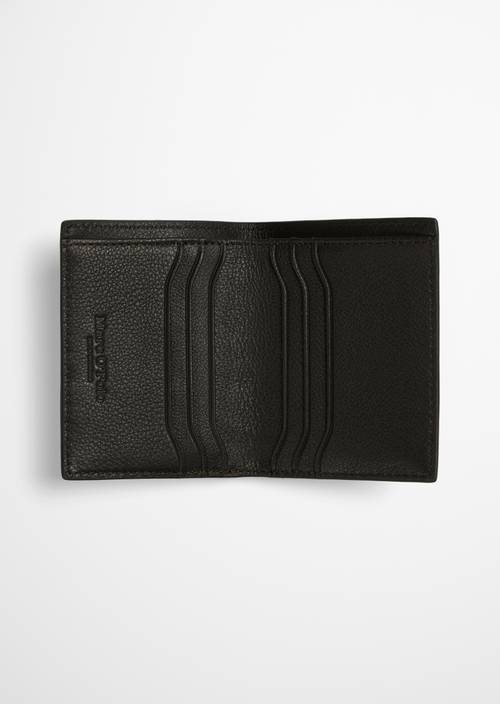 Maxi Fold-Over Wallet Burnt Coffee shown opened