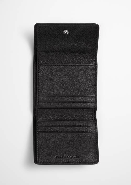 Jean Combination Wallet Black shown opened
