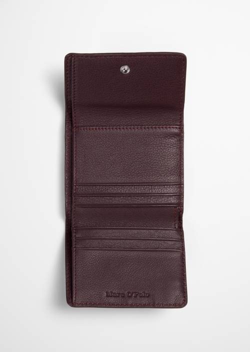 Jean Combination Wallet Black Cherry shown opened