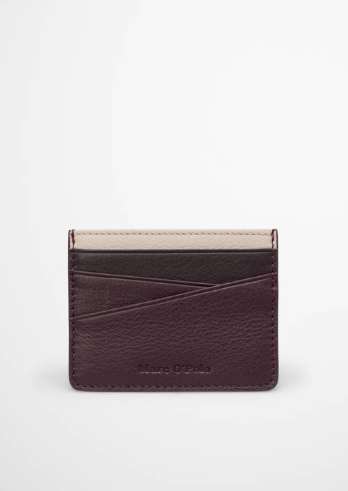 Card Case, Junis Model Black Cherry in front view