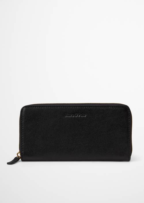 Finja Combination Wallet Black in front view