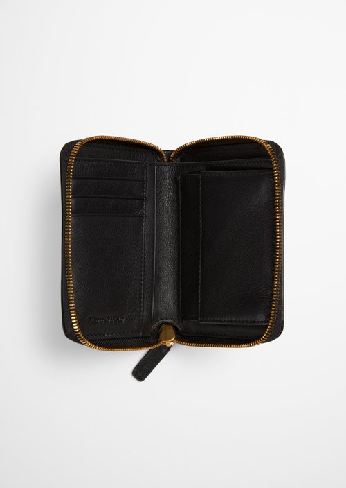 Ellis Zipper Wallet — Black