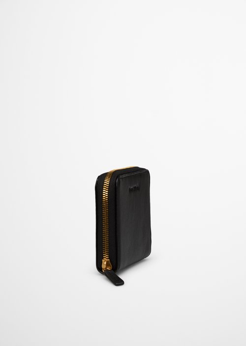 Ellis Zipper Wallet — Black