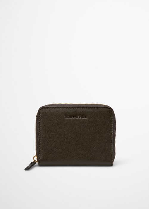 Ellis Zipper Wallet — Burnt Coffee