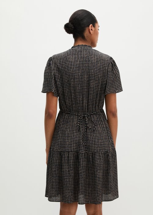 Short A-line Dress — Medium Brown