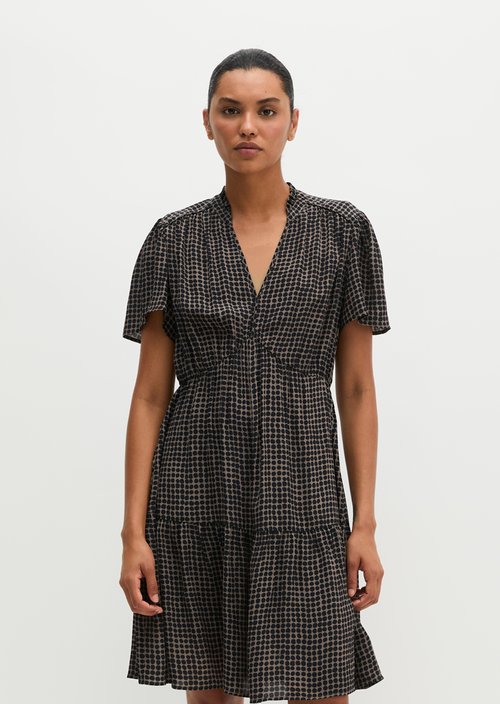 Short A-line Dress — Medium Brown