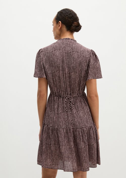 Short A-line Dress — Dark Red