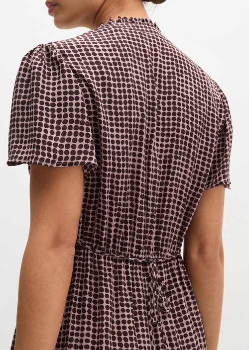 Short A-line Dress — Dark Red