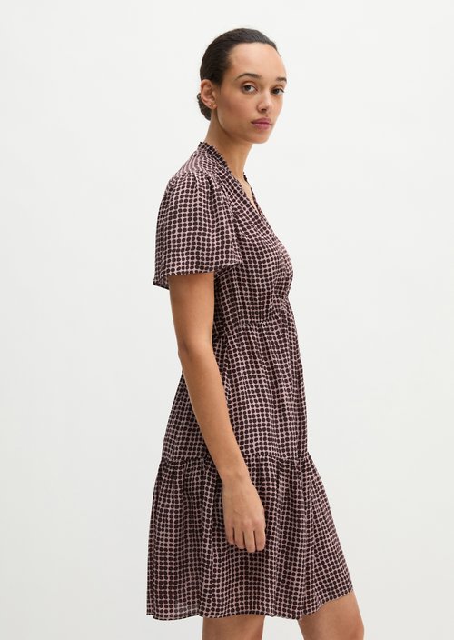 Short A-line Dress — Dark Red