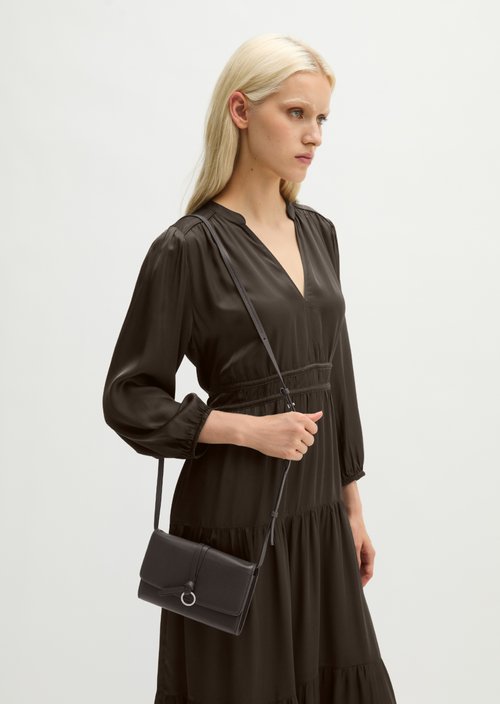 2-in-1 Shoulder Bag, Lula Model — Burnt Coffee