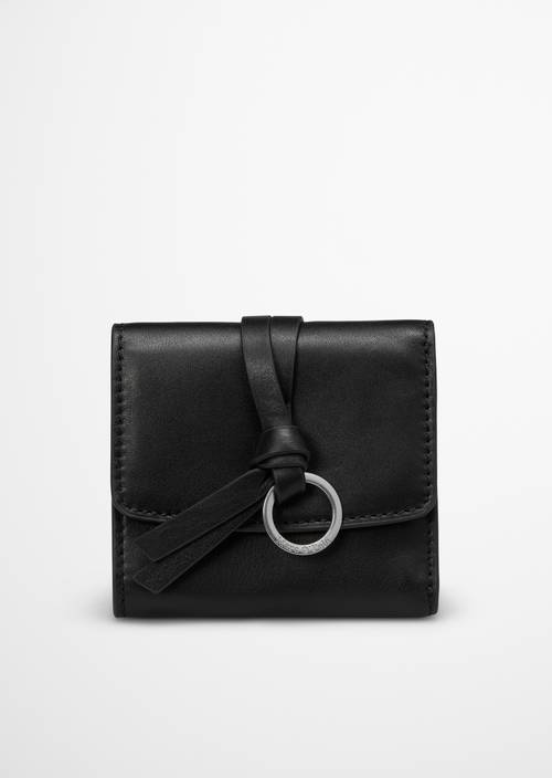 Kombi-Geldbörse Model Lunya Black in Frontalansicht