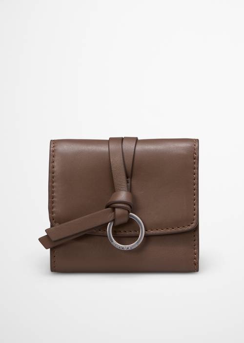 Lunya Combination Wallet Faded Brown in front view