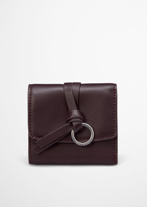 Lunya Combination Wallet — Black Cherry