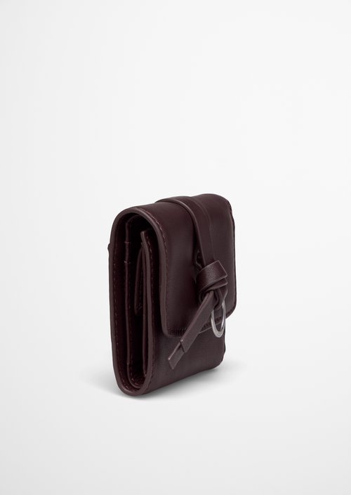 Lunya Combination Wallet — Black Cherry