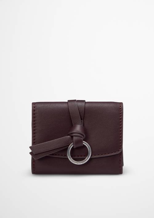 Leni Combination Wallet Black Cherry in front view