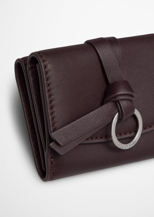 Leni Combination Wallet — Black Cherry