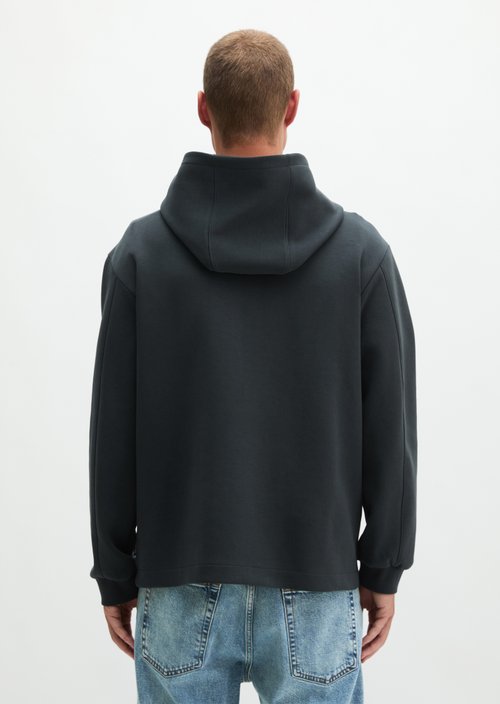 Regular-Fit Hooded Sweatshirt Jacket — Peppercorn Grey