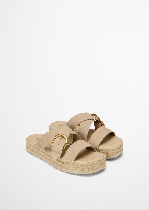 Platform mule model Clarissa — Dusty Sand