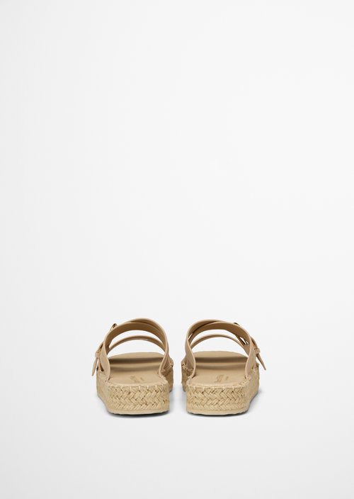 Platform mule model Clarissa — Dusty Sand