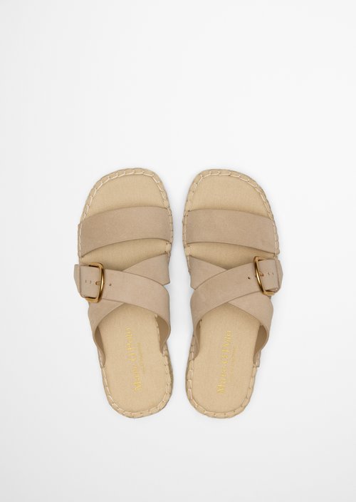 Platform mule model Clarissa — Dusty Sand