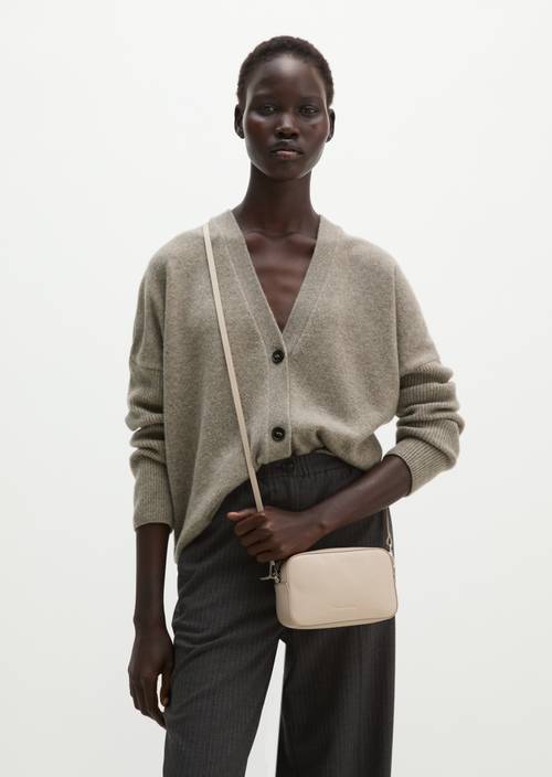 Liana XS Shoulder Bag Natural worn on model