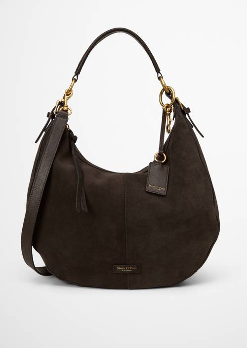 Schultertasche Model Philine medium Burnt Coffee in Frontalansicht