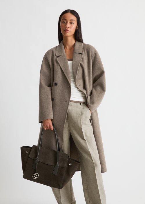 Gaby Large Tote Bag — Burnt Coffee