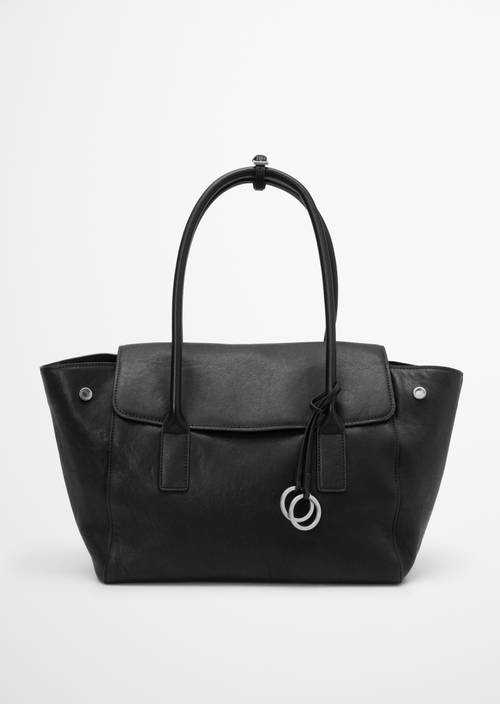 Shopper Model Gaby large Black in Frontalansicht