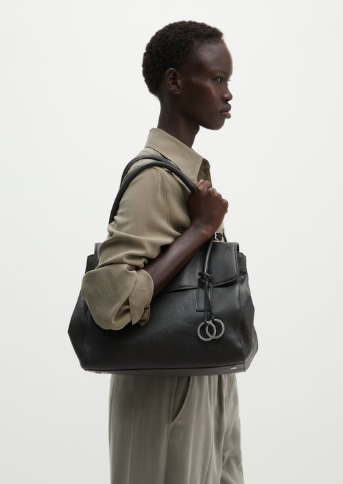 Gaby Large Tote Bag — Black