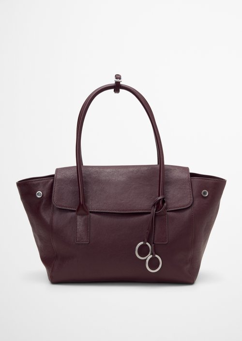 Gaby Large Tote Bag — Black Cherry