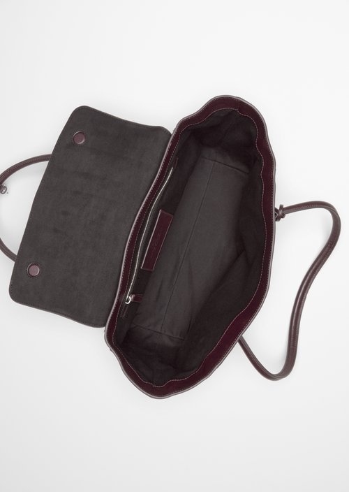 Gaby Large Tote Bag — Black Cherry