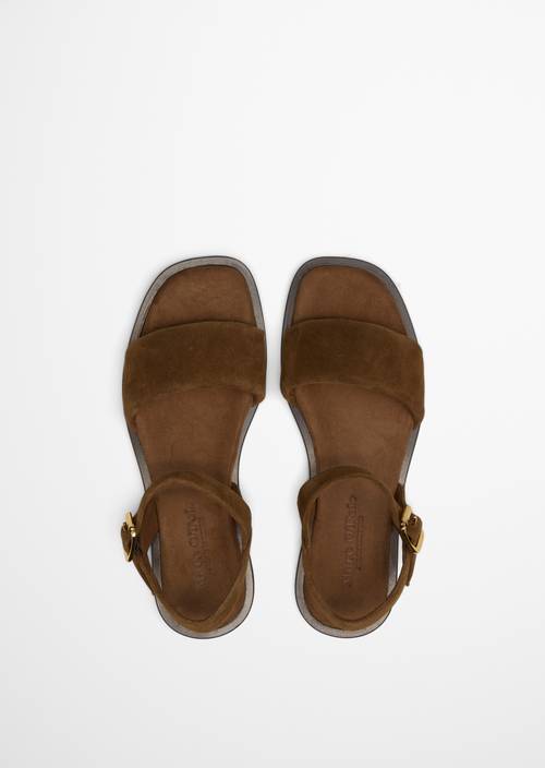 Sandale Dusty Brown en vue de dessus