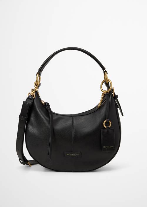 Schultertasche Model Pernille small Black in Frontalansicht