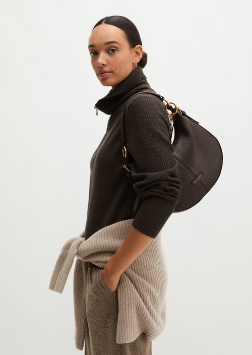 Pernille Small Shoulder Bag — Burnt Coffee