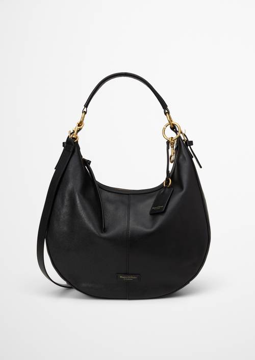 Schultertasche Model Philine medium Black in Frontalansicht