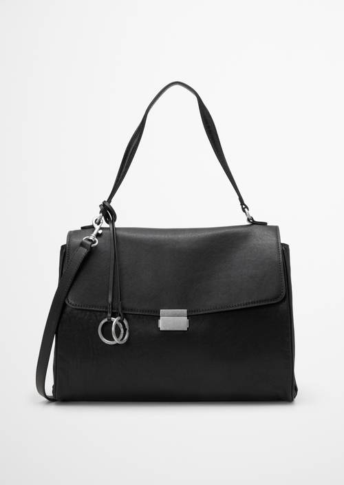 Goldy Handbag Black in front view
