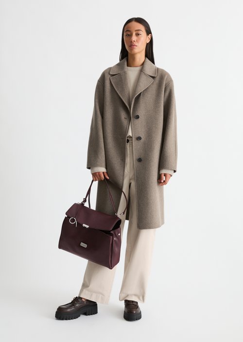 Goldy Handbag — Black Cherry