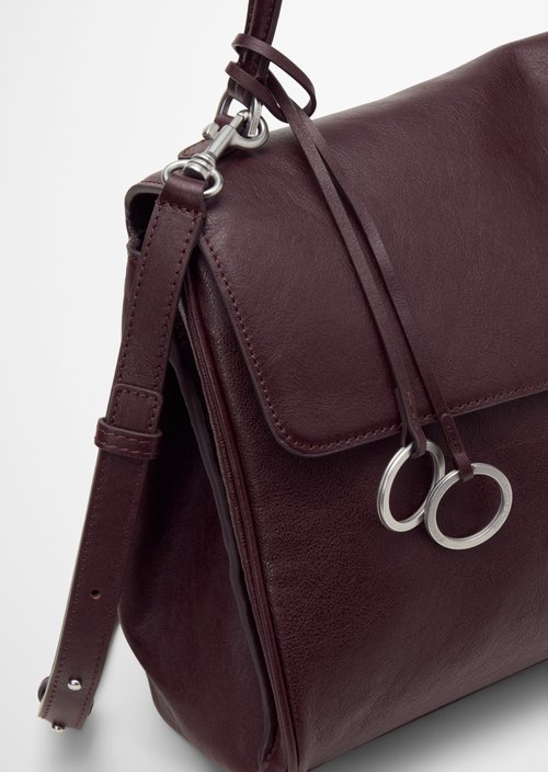 Goldy Handbag — Black Cherry