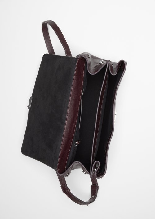 Goldy Handbag — Black Cherry